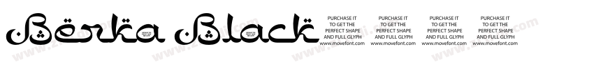 Berka Black字体转换